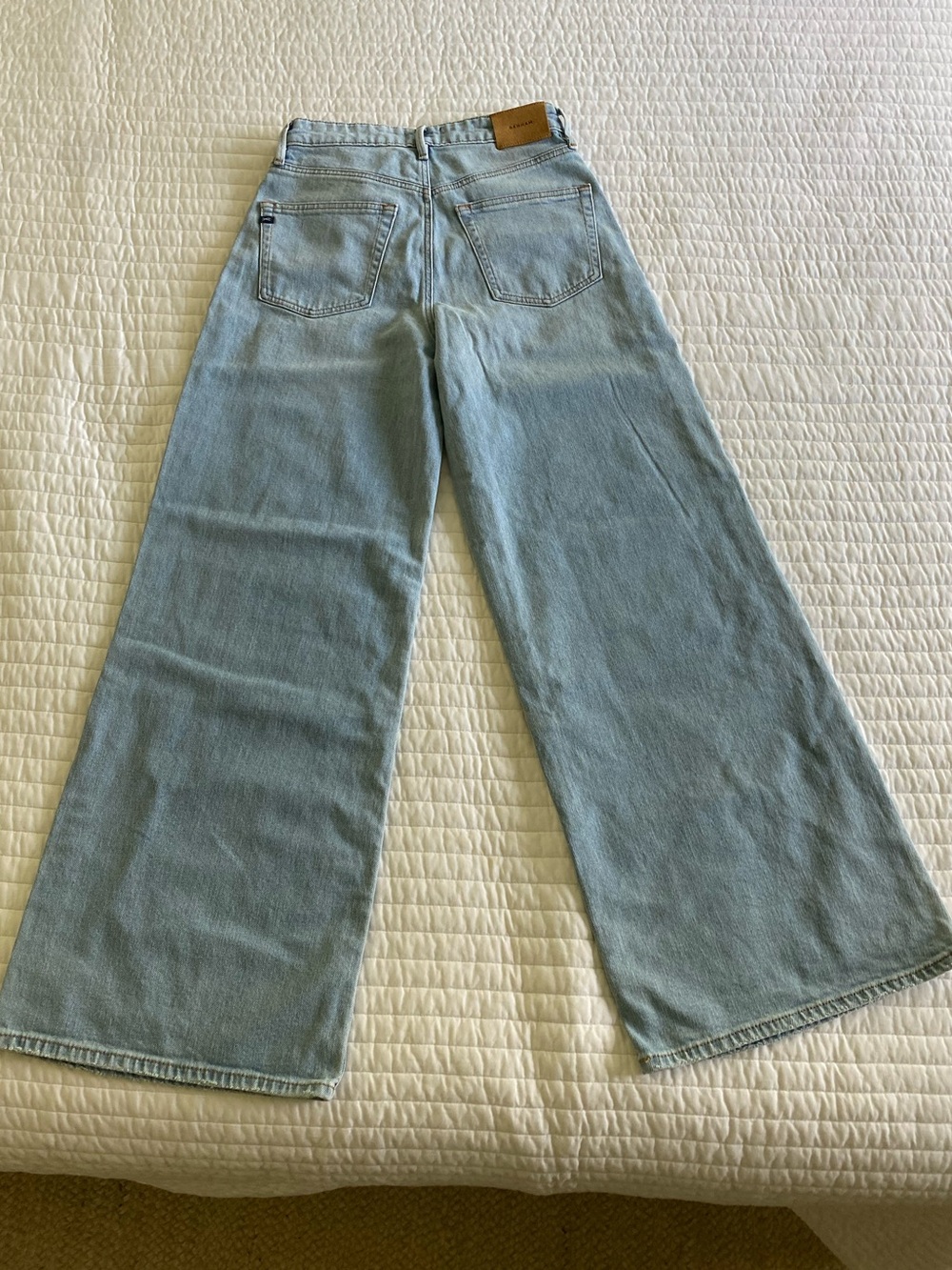 Denham Miku CSB Jeans Light Blue Wide Leg Jeans NWT - Picture 5 of 10